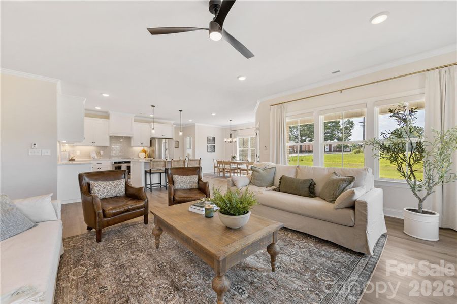 Furnished interior view inside a new home in , Waxhaw (Image 7). Furnished interior view inside a new home in , Waxhaw (Image 7).