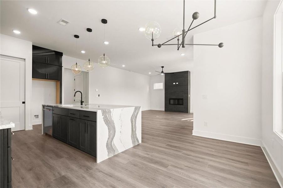 Furnished interior view inside a new home in , Alpharetta (Image 37).