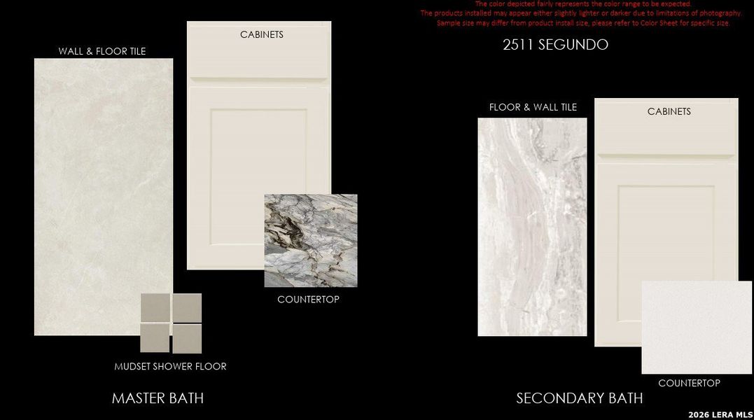 Sample of building materials used in homes in Prominence, San Antonio (Image 3).
