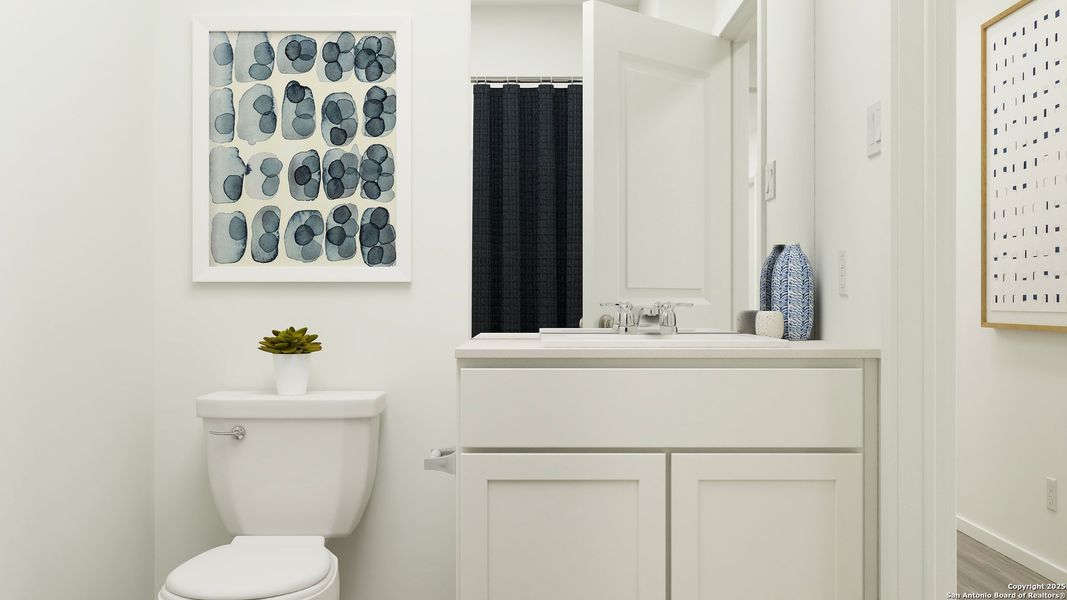 Furnished interior view inside a new home in Espada: Crestmore Collection, San Antonio (Image 10). Furnished interior view inside a new home in Espada: Crestmore Collection, San Antonio (Image 10).