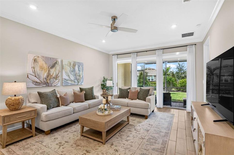 Furnished interior view inside a new home in The Preserve at La Paloma, Sun City Center (Image 25).
