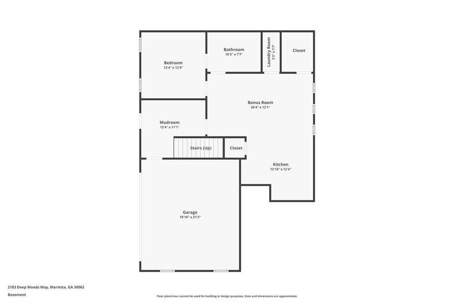 2D floor plan layout of this home in , Marietta, GA (Image 31).