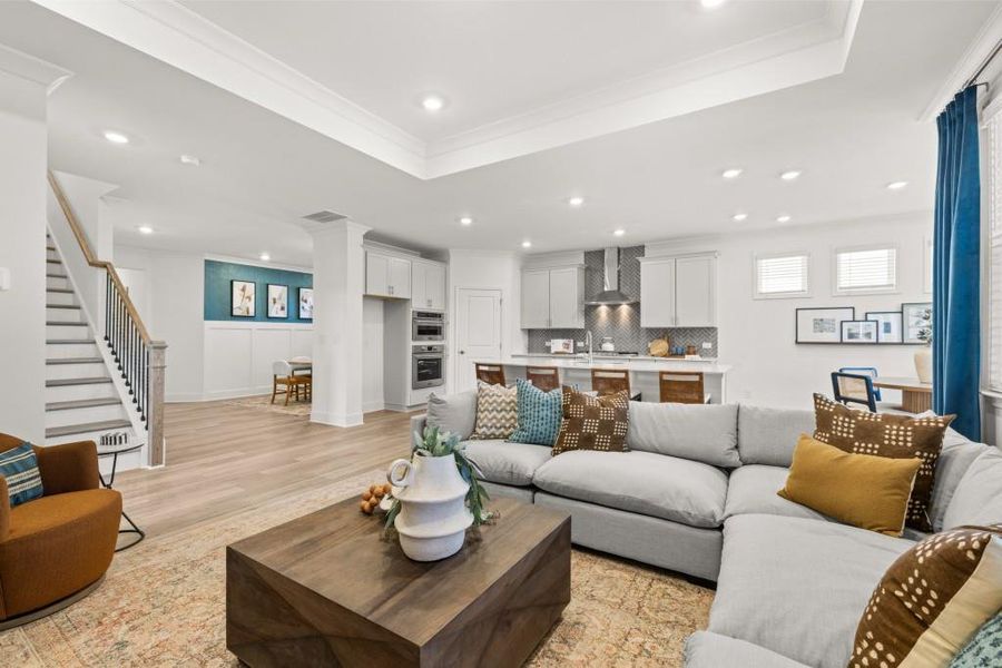 Furnished interior view inside a new home in The Court at Gainesville Township, Gainesville (Image 7).