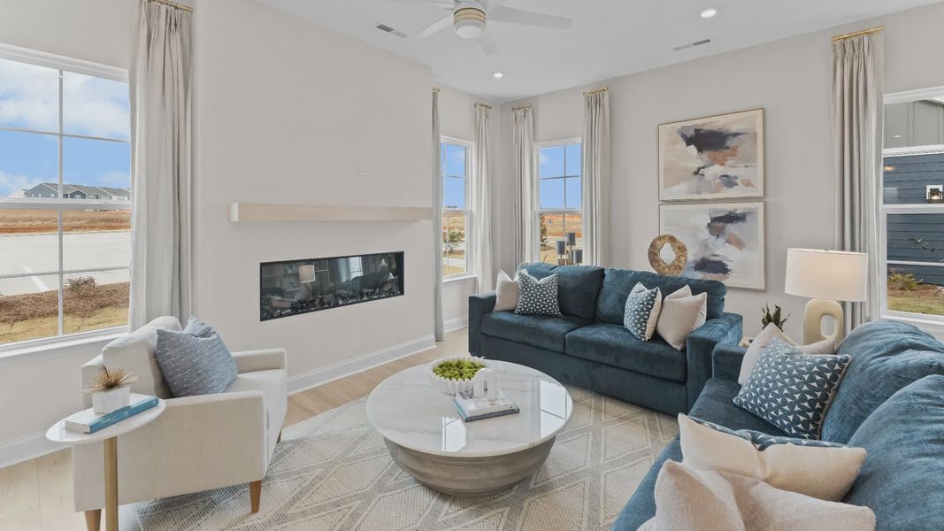The Brockton Plan by DRB homes in Pineville, NC - Living Area The Brockton Plan by DRB homes in Pineville, NC - Living Area