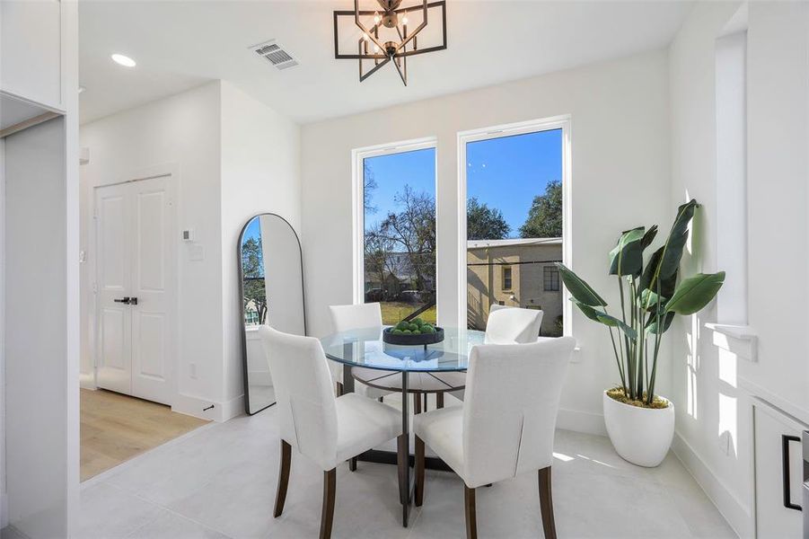 Furnished interior view inside a new home in , Dallas (Image 11).