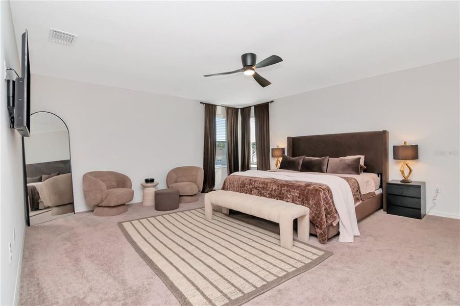 Furnished interior view inside a new home in Riverstone, Land O' Lakes (Image 15). Furnished interior view inside a new home in Riverstone, Land O' Lakes (Image 15).