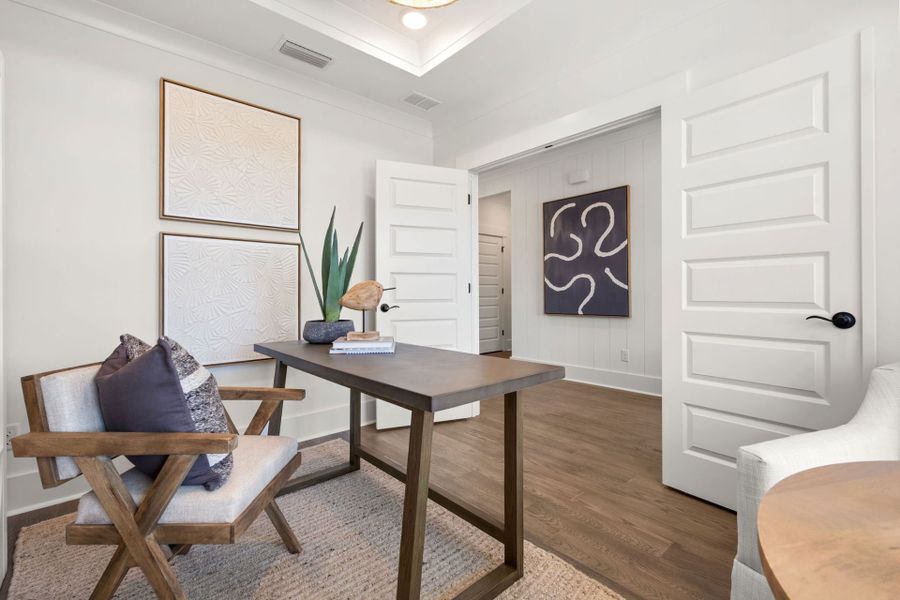 Furnished interior view inside a new home in Del Webb Savannah at Heartwood, Richmond Hill (Image 19). Furnished interior view inside a new home in Del Webb Savannah at Heartwood, Richmond Hill (Image 19).