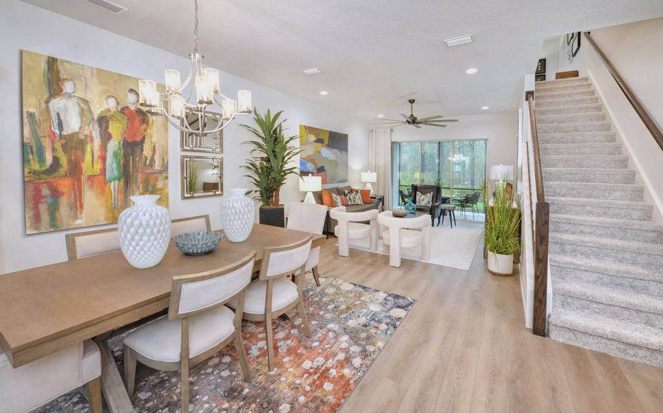Furnished interior view inside a new home in Woodhaven, Port Orange (Image 36).