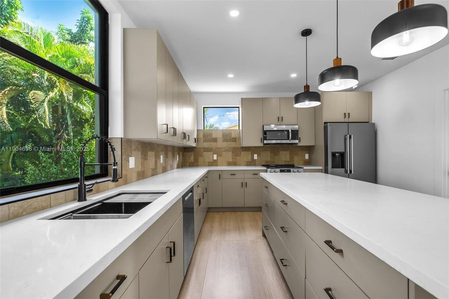 Furnished interior view inside a new home in , Miami (Image 7).