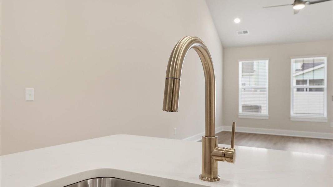 Beautifully appointed kitchen with spacious counters and sophisticated detailing in Anderson, SC Beautifully appointed kitchen with spacious counters and sophisticated detailing in Anderson, SC
