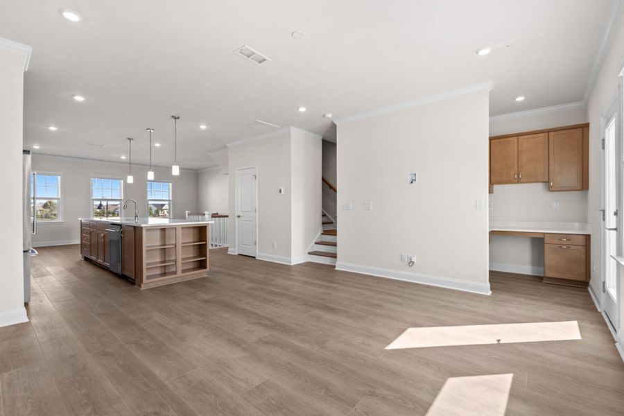 Spacious, unfurnished interior of a new home in Lakeside Townes at Riverlights, Wilmington (Image 21). Spacious, unfurnished interior of a new home in Lakeside Townes at Riverlights, Wilmington (Image 21).