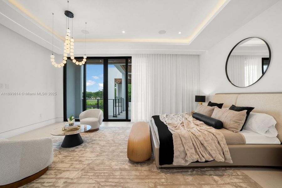 Furnished interior view inside a new home in , Miami (Image 16).