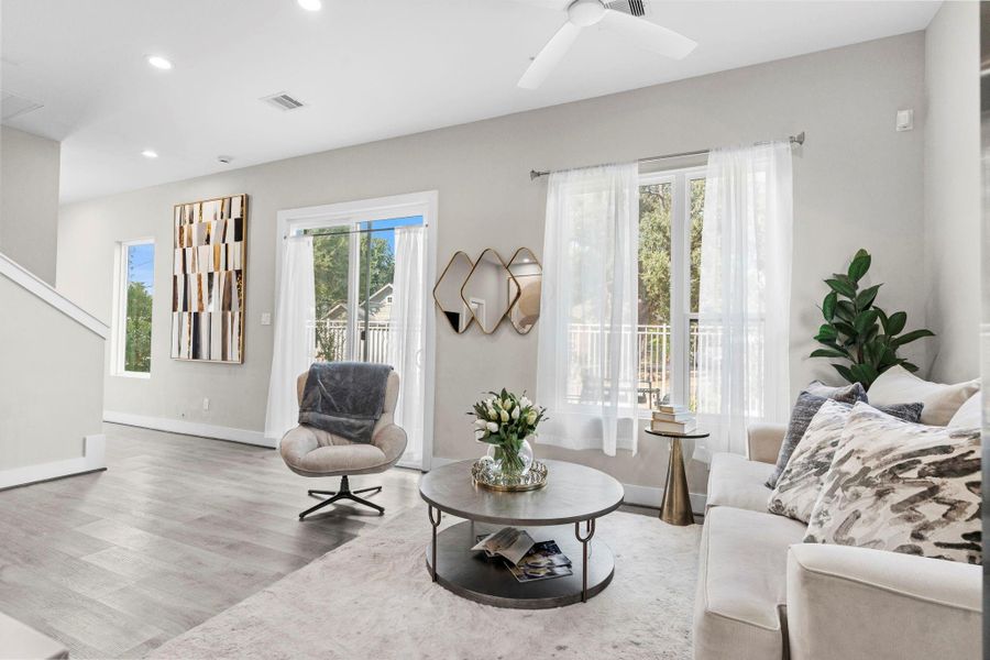 Furnished interior view inside a new home in , Houston (Image 21).