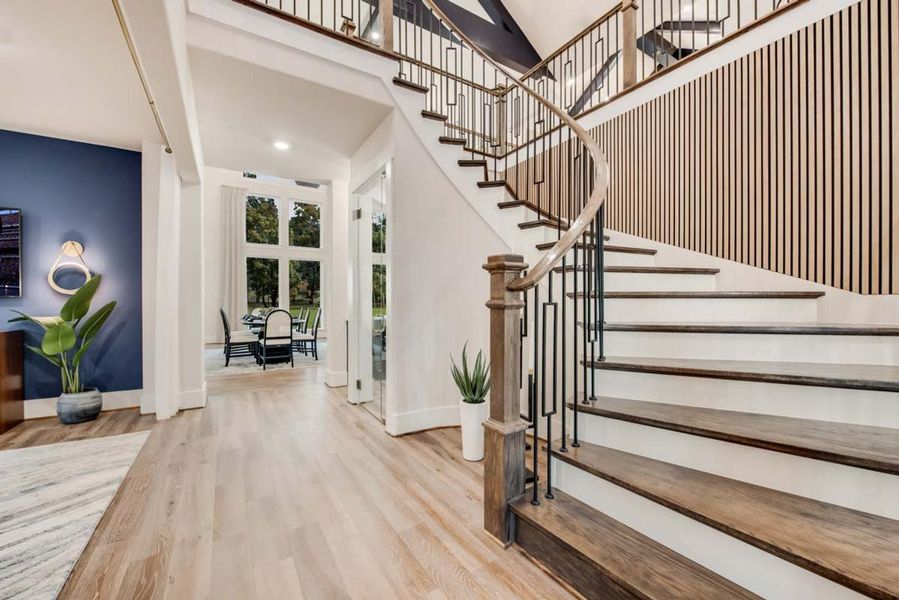 Representative furnished interior of a home built from the Grand Monterra II by Grand Homes in Grand Oaks, Celina (Image 5).