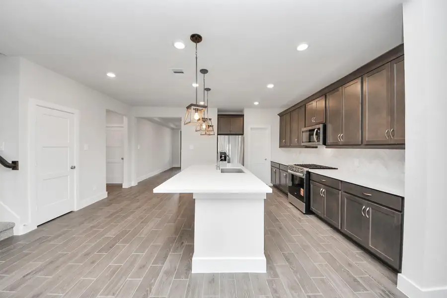 Furnished interior view inside a new home in Laurel Landing: Landmark Collection, Alvin (Image 7).