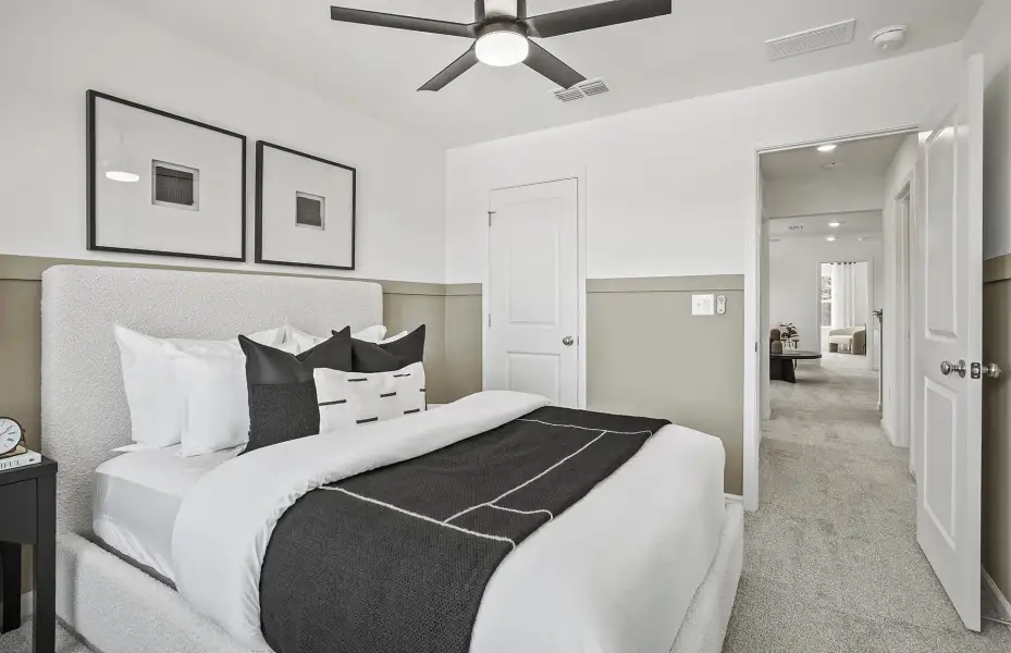 Furnished interior view inside a new home in Mallard Park, Charlotte (Image 36).