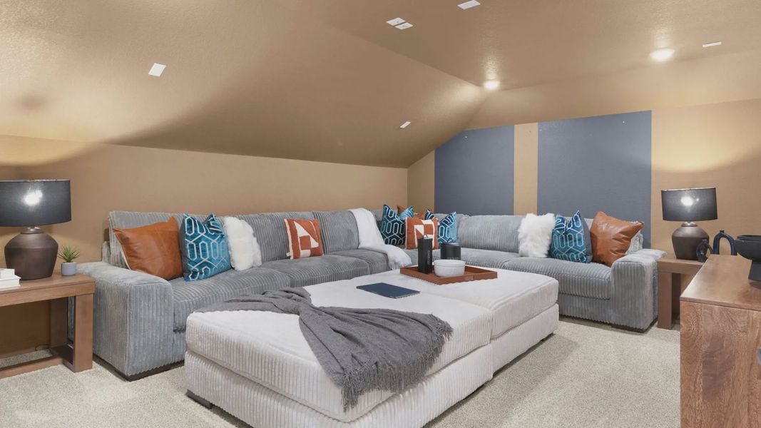 Representative furnished interior of a home built from the Leilana by Chesmar Homes in The Grove at Blackhawk, Pflugerville (Image 22). Representative furnished interior of a home built from the Leilana by Chesmar Homes in The Grove at Blackhawk, Pflugerville (Image 22).