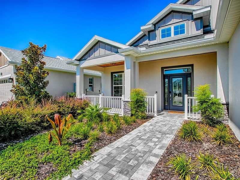 Front exterior of a new home in , Oxford, FL, highlighting curb appeal (Image 21). Front exterior of a new home in , Oxford, FL, highlighting curb appeal (Image 21).