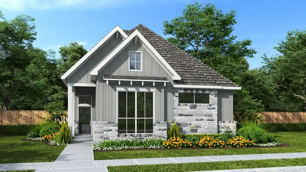 Representative exterior photo of a completed home built from the 1854W by Perry Homes in Avondale 40', Fate, TX (Image 5). Representative exterior photo of a completed home built from the 1854W by Perry Homes in Avondale 40', Fate, TX (Image 5).