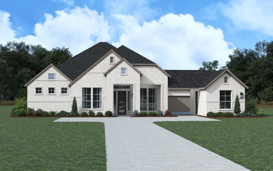 Representative exterior photo of a completed home built from the Gregory 100′ by Chesmar Homes in Potranco Oaks, San Antonio, TX (Image 18).