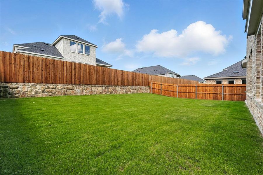 View of fenced backyard View of fenced backyard