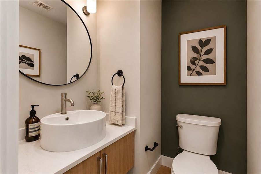 Furnished interior view inside a new home in , Atlanta (Image 28).
