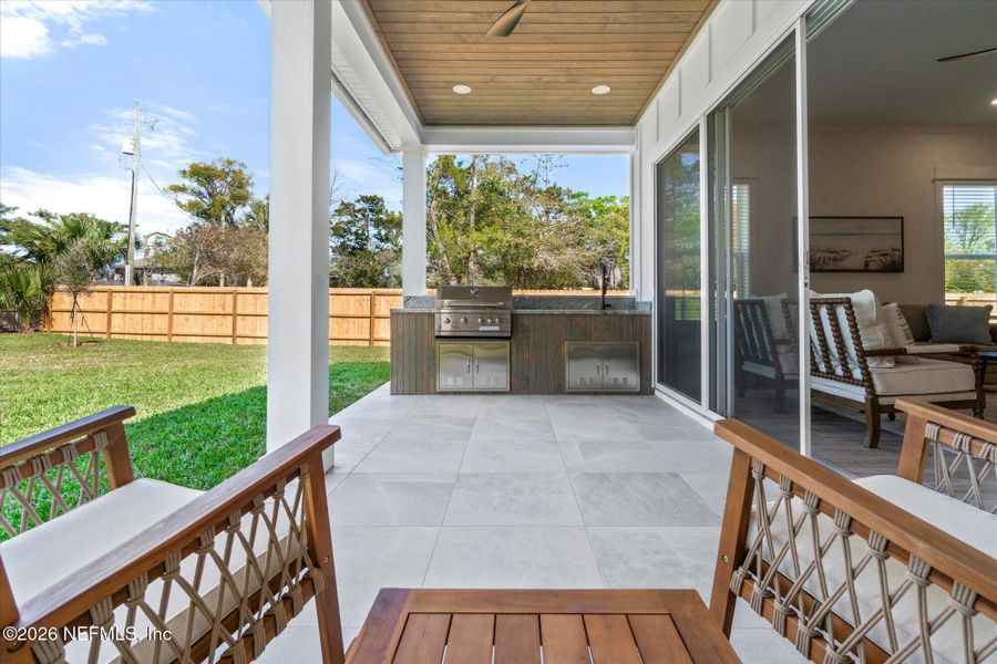 Exterior details and patio area of a home in , Jacksonville Beach (Image 4). Exterior details and patio area of a home in , Jacksonville Beach (Image 4).