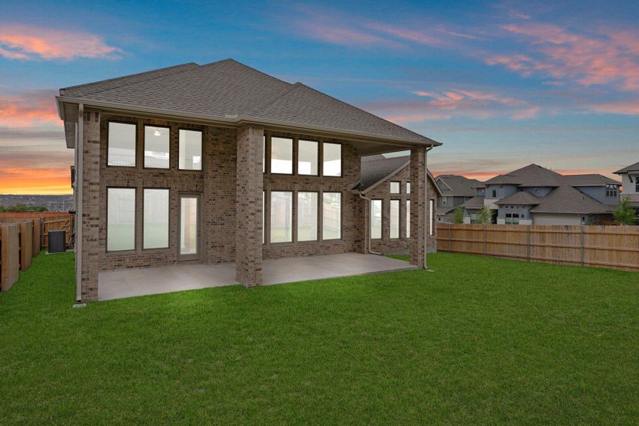 Rear of Home and Private Backyard Rear of Home and Private Backyard