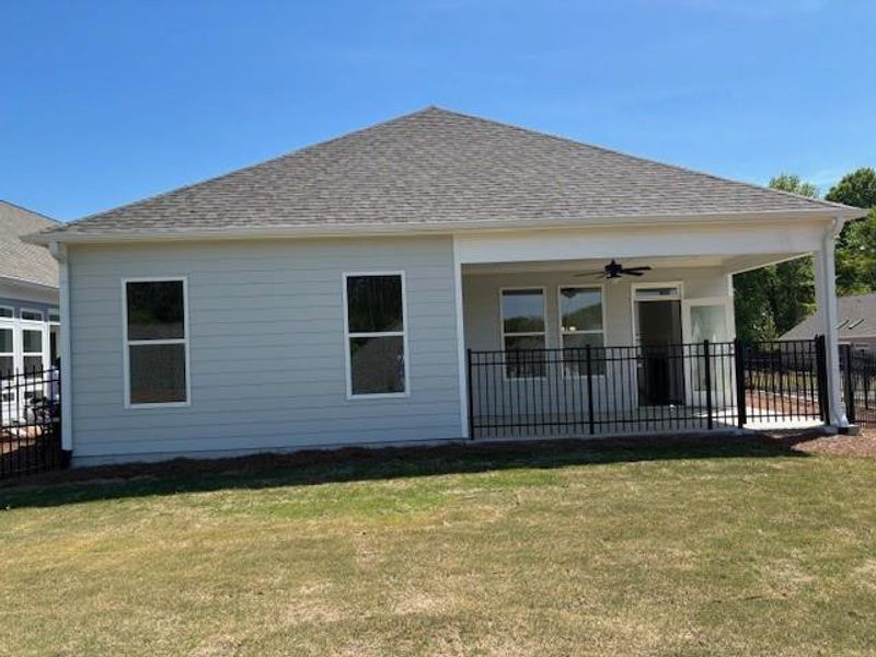Exterior details and patio area of a home in Echols Farm, Hiram (Image 3).