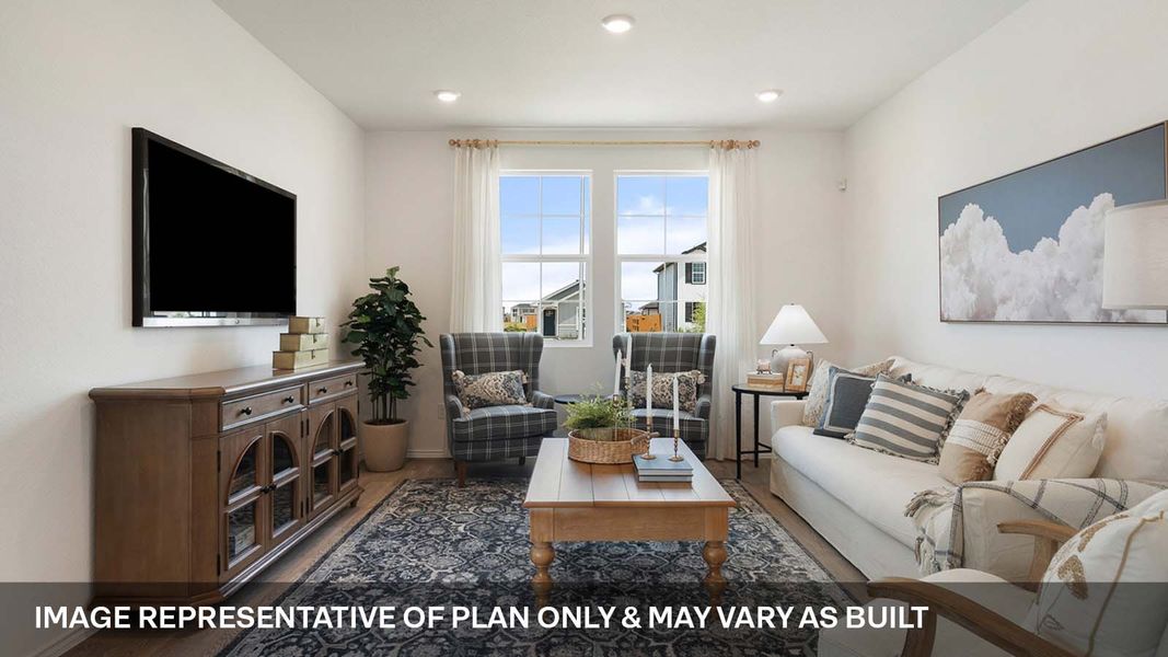 Furnished interior view inside a new home in Valverde, Bastrop (Image 9).