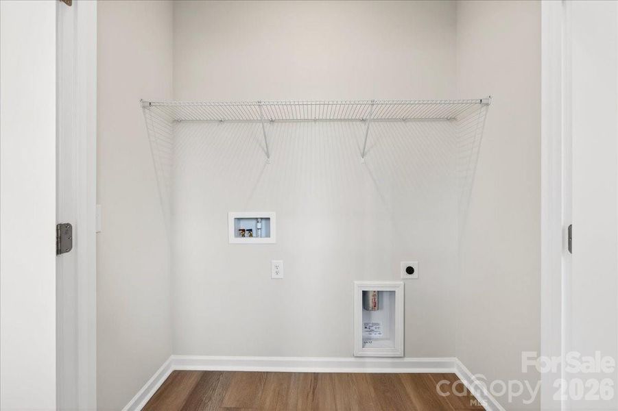 Second floor laundry closet Second floor laundry closet