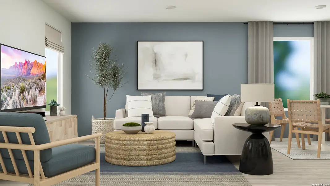 Furnished interior view inside a new home in Brookmill, San Antonio (Image 14).