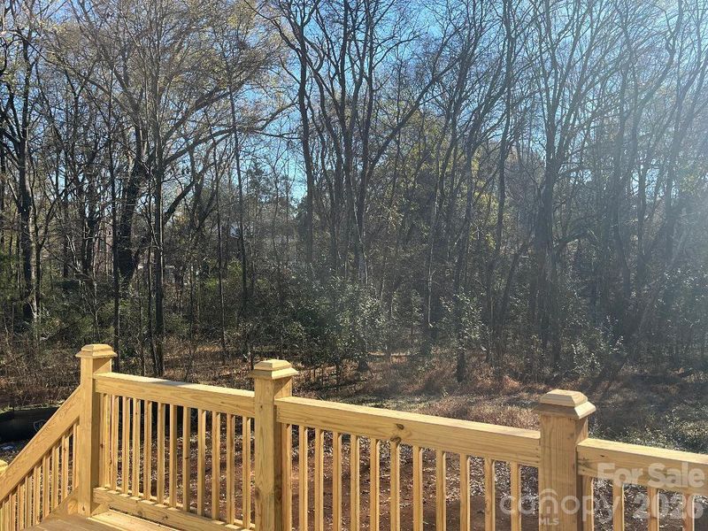 Rear Deck overlooks private Backyard Rear Deck overlooks private Backyard