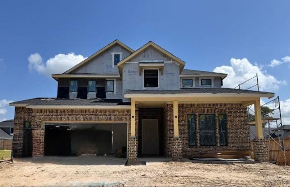 In-progress construction of a new home in The Highlands, Porter, TX (Image 6).