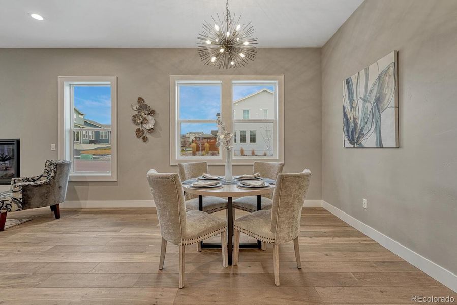 Furnished interior view inside a new home in , Colorado Springs (Image 5).