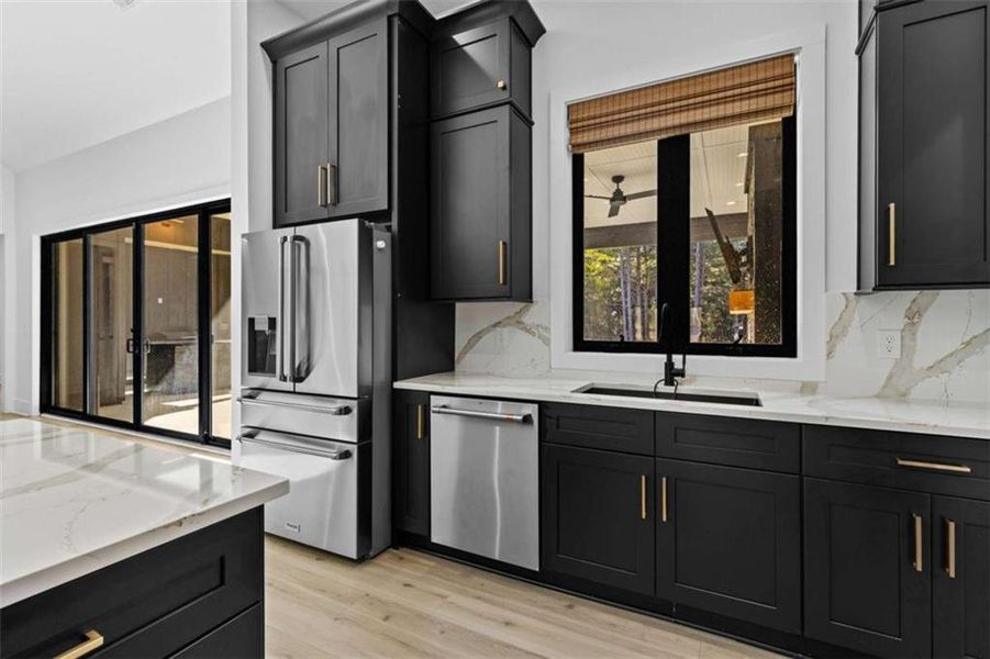 Furnished interior view inside a new home in , Monroe (Image 17).