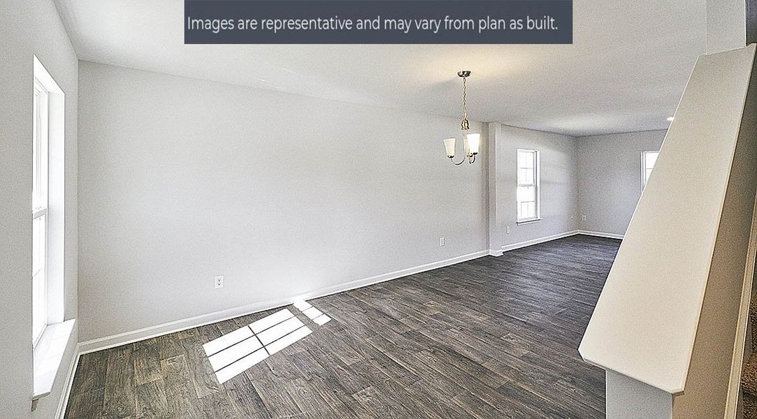 Representative unfurnished interior of a home built from the Shane by D.R. Horton in Fishel Village, Winston-Salem (Image 8). Representative unfurnished interior of a home built from the Shane by D.R. Horton in Fishel Village, Winston-Salem (Image 8).
