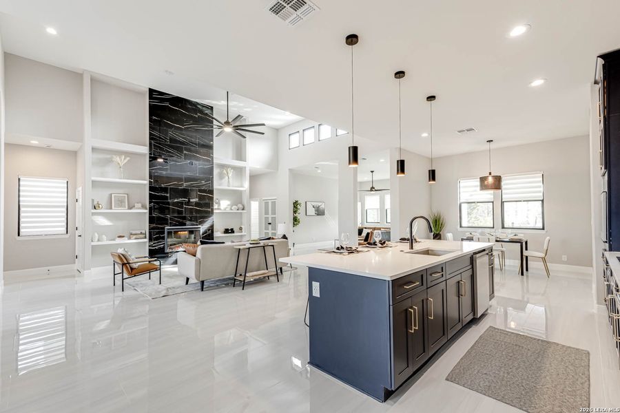 Furnished interior view inside a new home in , Spring Branch (Image 36).