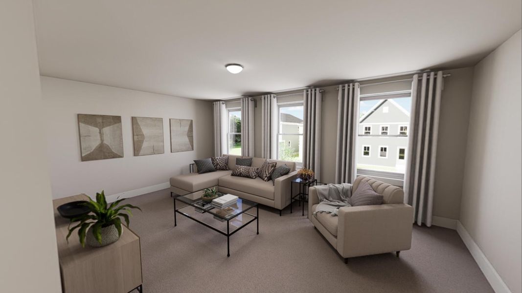 Furnished interior view inside a new home in Ponder, Wendell (Image 8).