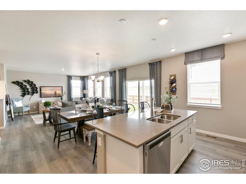 Furnished interior view inside a new home in Vista Meadows, Fort Lupton (Image 9). Furnished interior view inside a new home in Vista Meadows, Fort Lupton (Image 9).