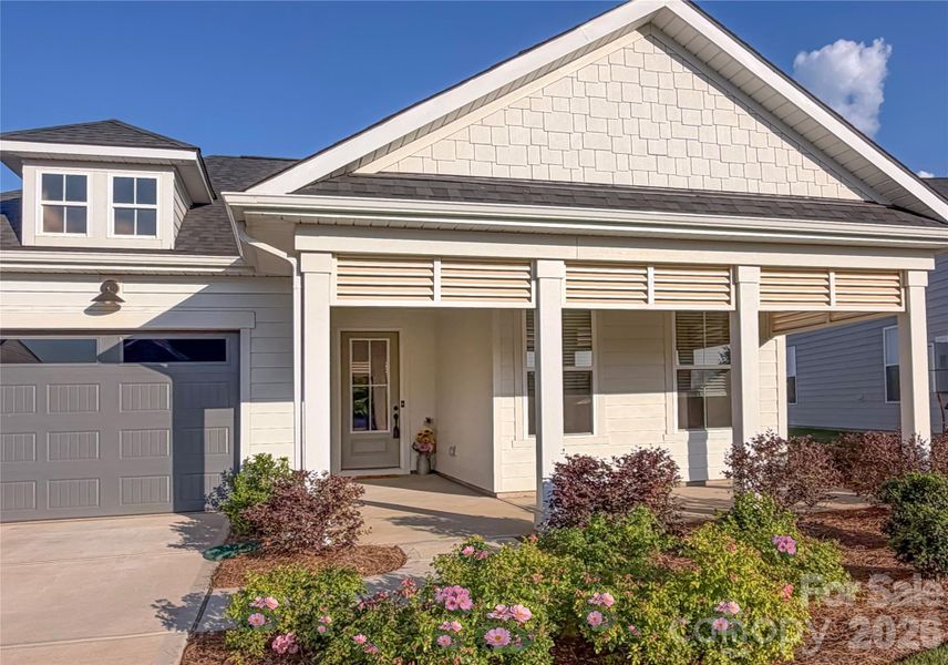 Front exterior of a new home in Carolina Riverside, Belmont, NC, highlighting curb appeal (Image 23).