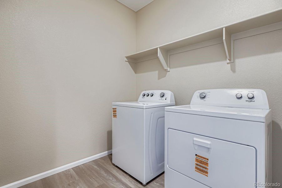 Laundry room w/washer & dryer