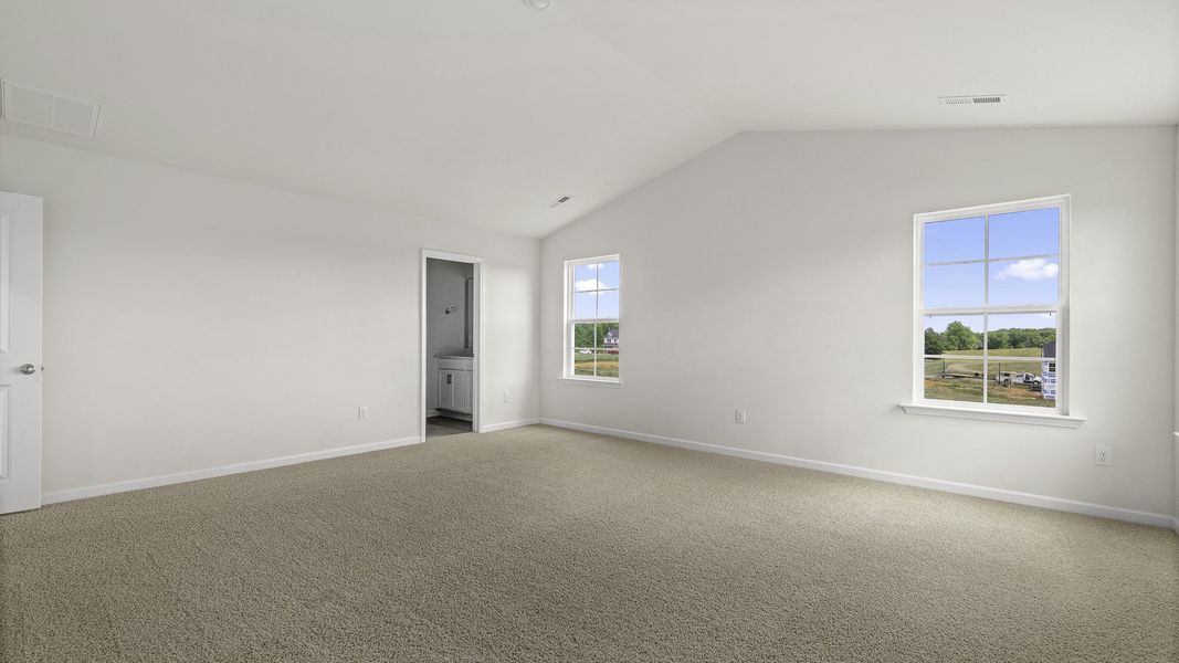 Spacious, unfurnished interior of a new home in The Landing at Summerhaven, Mebane (Image 24).