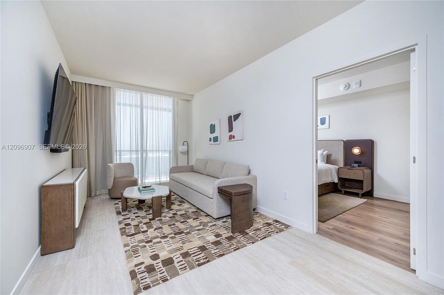 Furnished interior view inside a new home in Domus Brickell Park, Miami (Image 12).