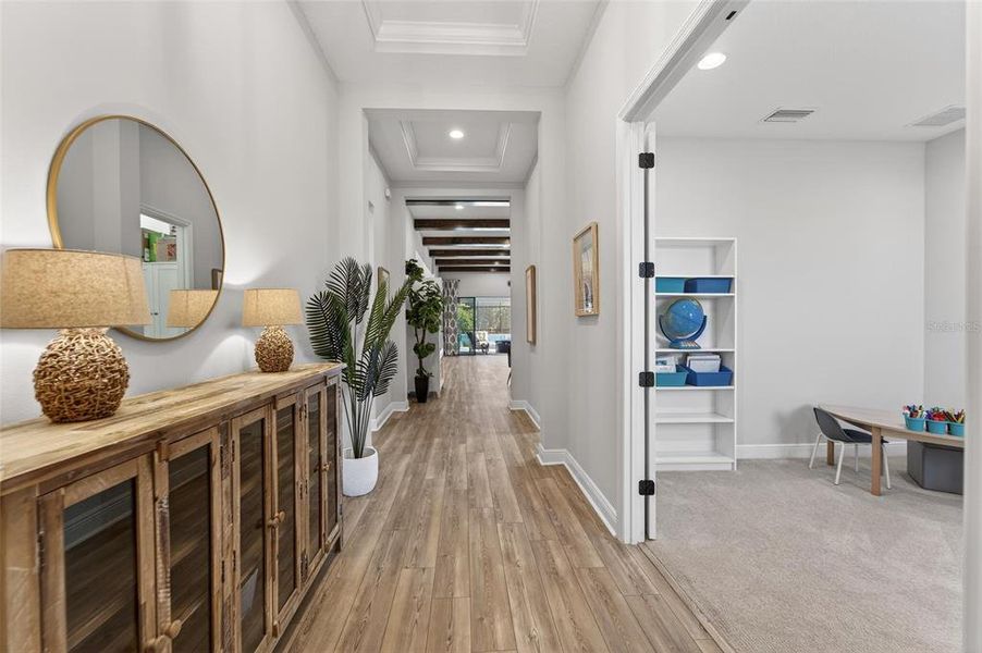 Furnished interior view inside a new home in Creek Ridge Preserve, Lithia (Image 19). Furnished interior view inside a new home in Creek Ridge Preserve, Lithia (Image 19).