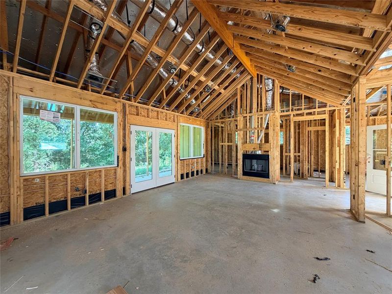 In-progress construction of a new home in Monarch Manor, Poolville, TX (Image 4).
