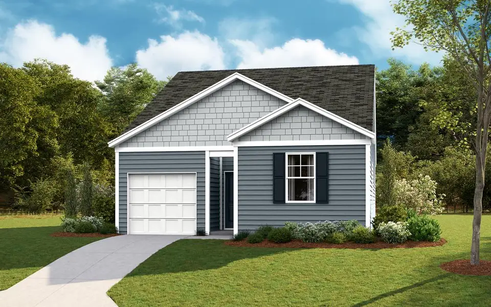 Representative exterior photo of a completed home built from the Sullivan by D.R. Horton in Crescent Ridge, Niota, TN (Image 19).