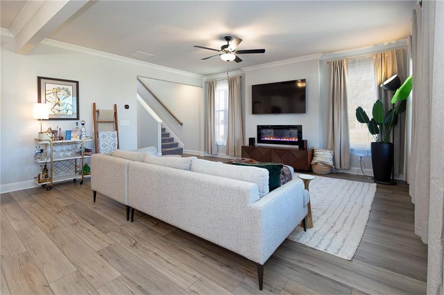 Furnished interior view inside a new home in Westgate Enclave, Loganville (Image 14).