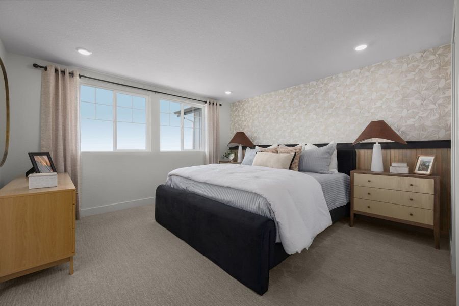 Representative furnished interior of a home built from the 1886 Modeled by KB Home in Windler Villas, Aurora (Image 4).