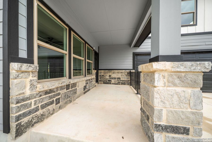 Exterior details and patio area of a home in , Somerset (Image 17).